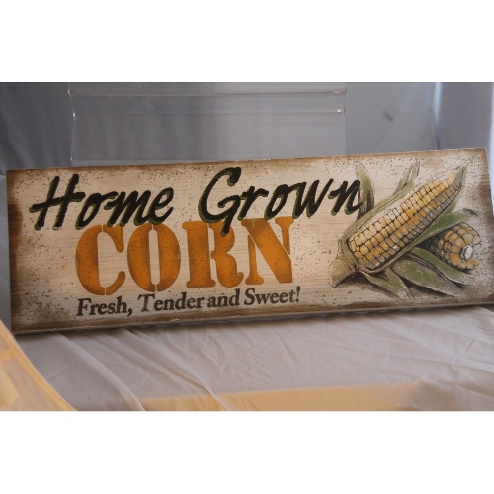 Youngs Inc Home Grown Corn Rustic Farmhouse Wall Sign Kitchen Decor 20 Inch